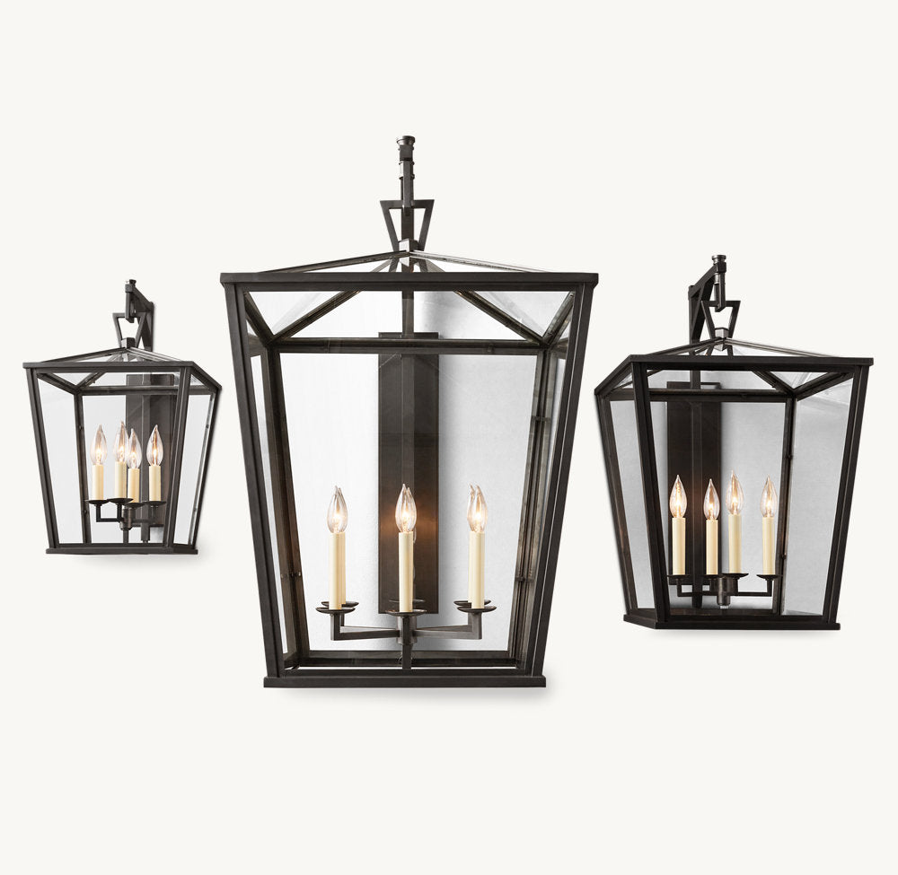 19TH C. ENGLISH OPENWORK OUTDOOR SCONCE 22'