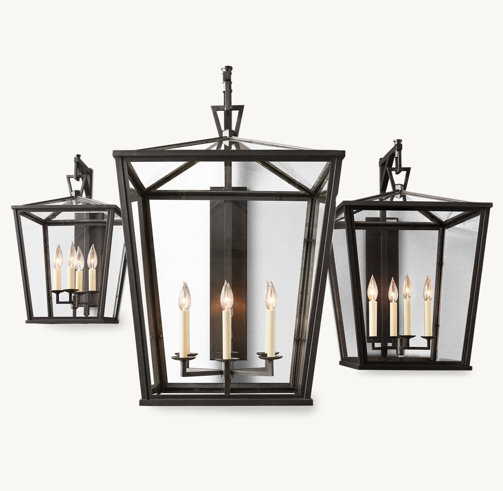 19TH C. ENGLISH OPENWORK OUTDOOR SCONCE 22'