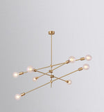 Modern Brass Mobile Chandelier for Dining Room and Kitchen Island