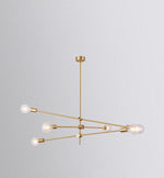 Modern Brass Mobile Chandelier for Dining Room and Kitchen Island