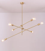 Modern Brass Mobile Chandelier for Dining Room and Kitchen Island