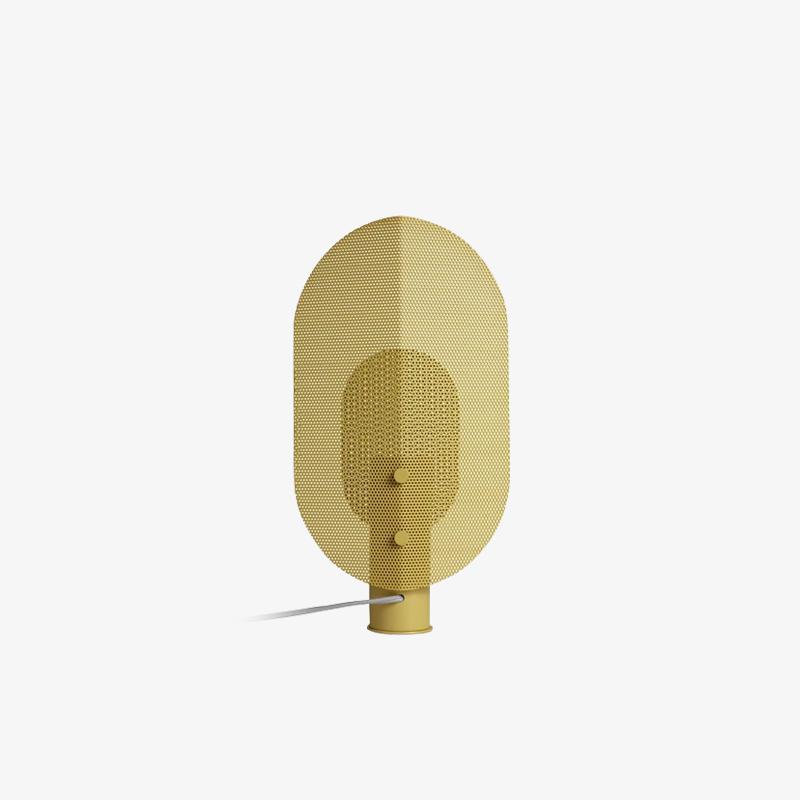 Filter Table Lamp - Modern Metal Accent Light for Bedroom, Living Room & Office