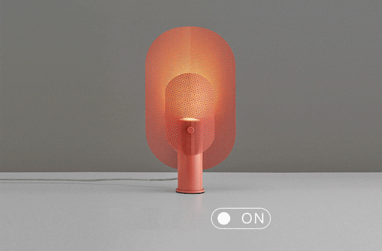 Filter Table Lamp - Modern Metal Accent Light for Bedroom, Living Room & Office