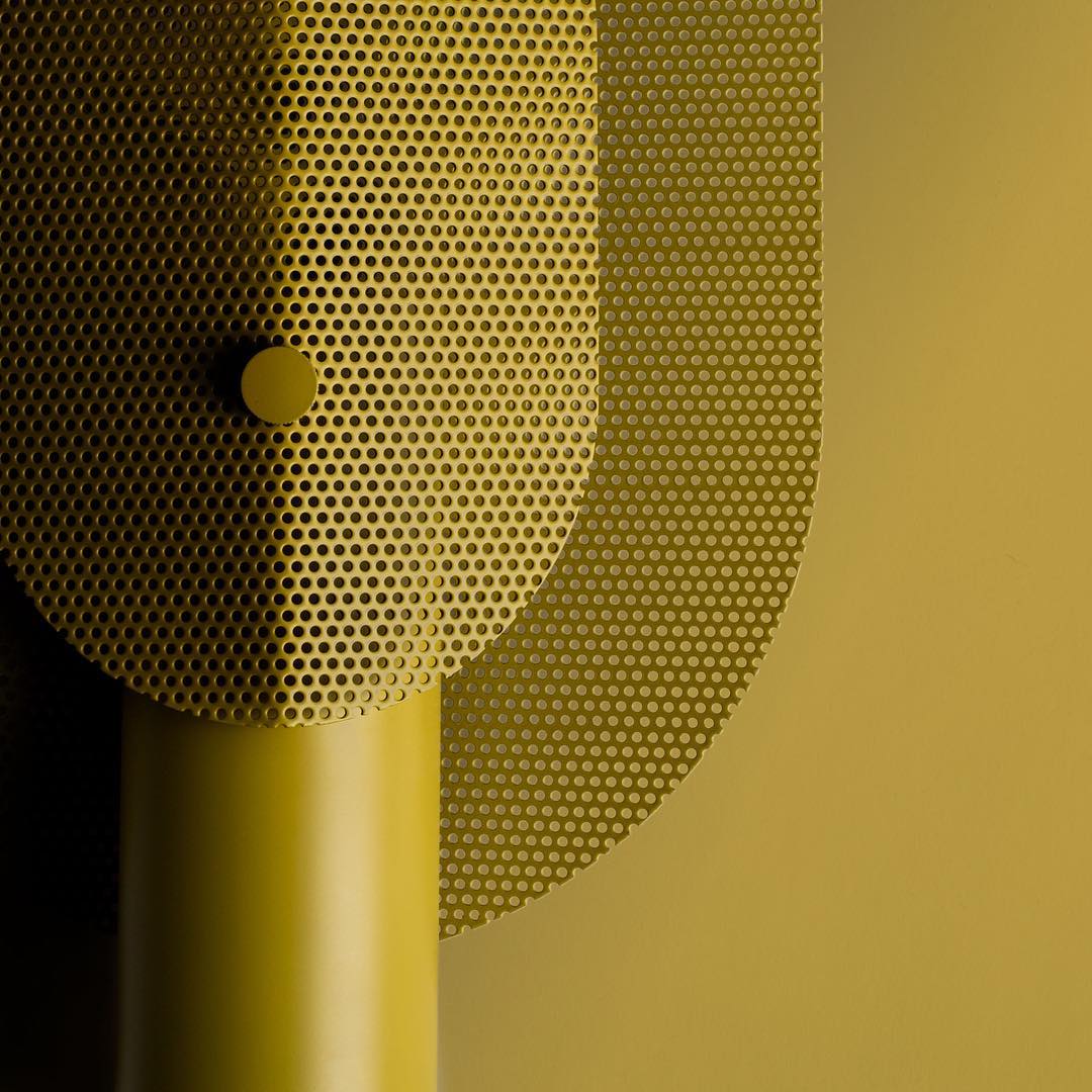 Filter Table Lamp - Modern Metal Accent Light for Bedroom, Living Room & Office