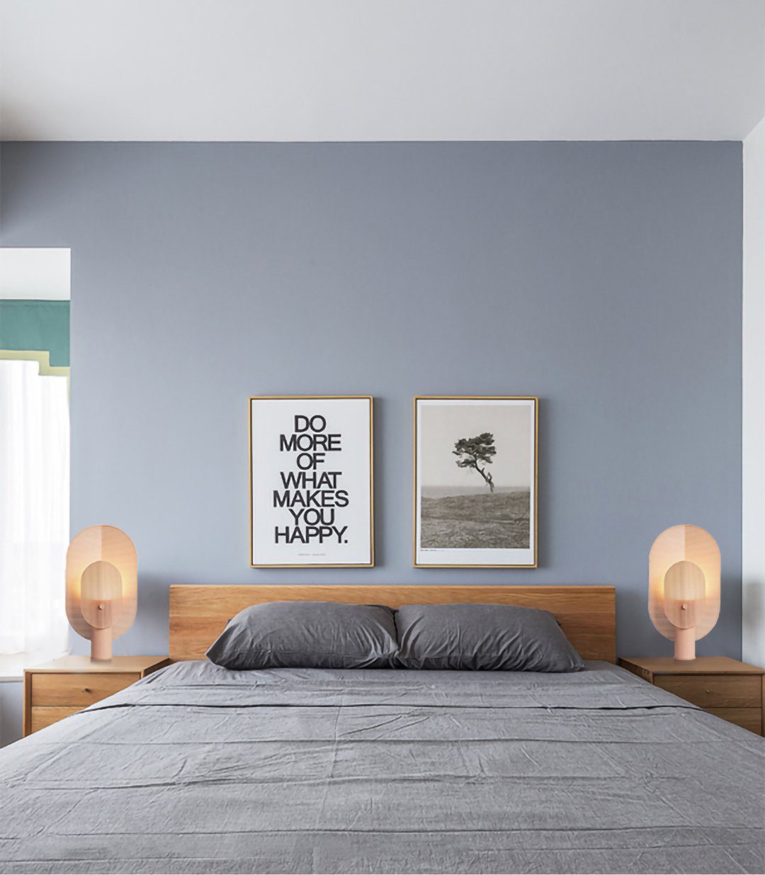 Filter Table Lamp - Modern Metal Accent Light for Bedroom, Living Room & Office