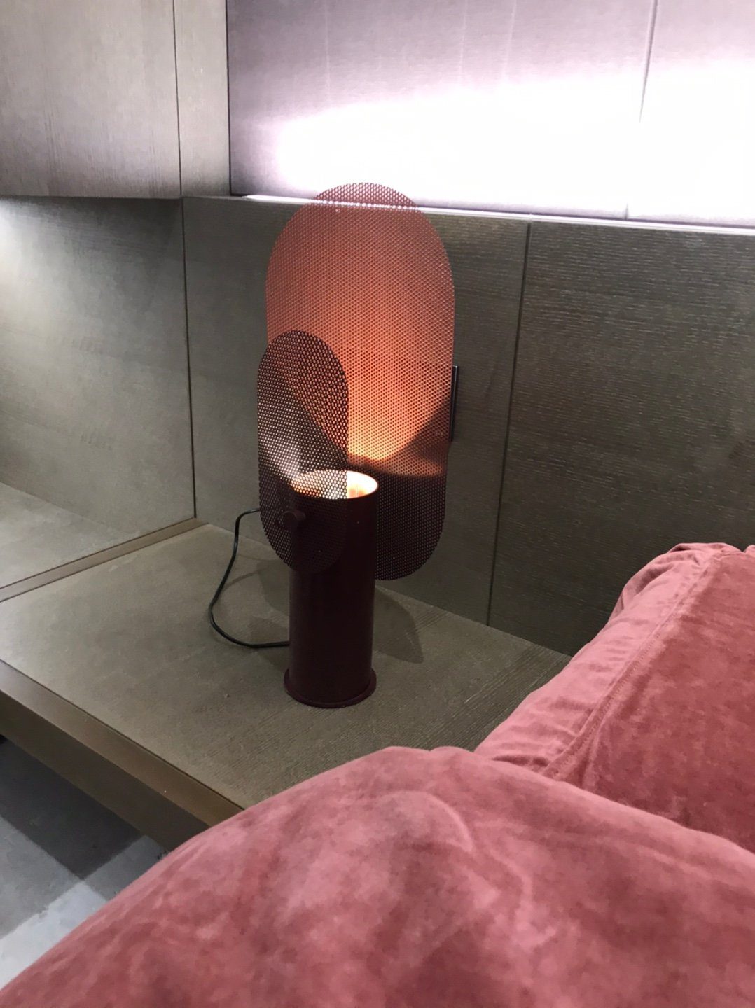 Filter Table Lamp - Modern Metal Accent Light for Bedroom, Living Room & Office