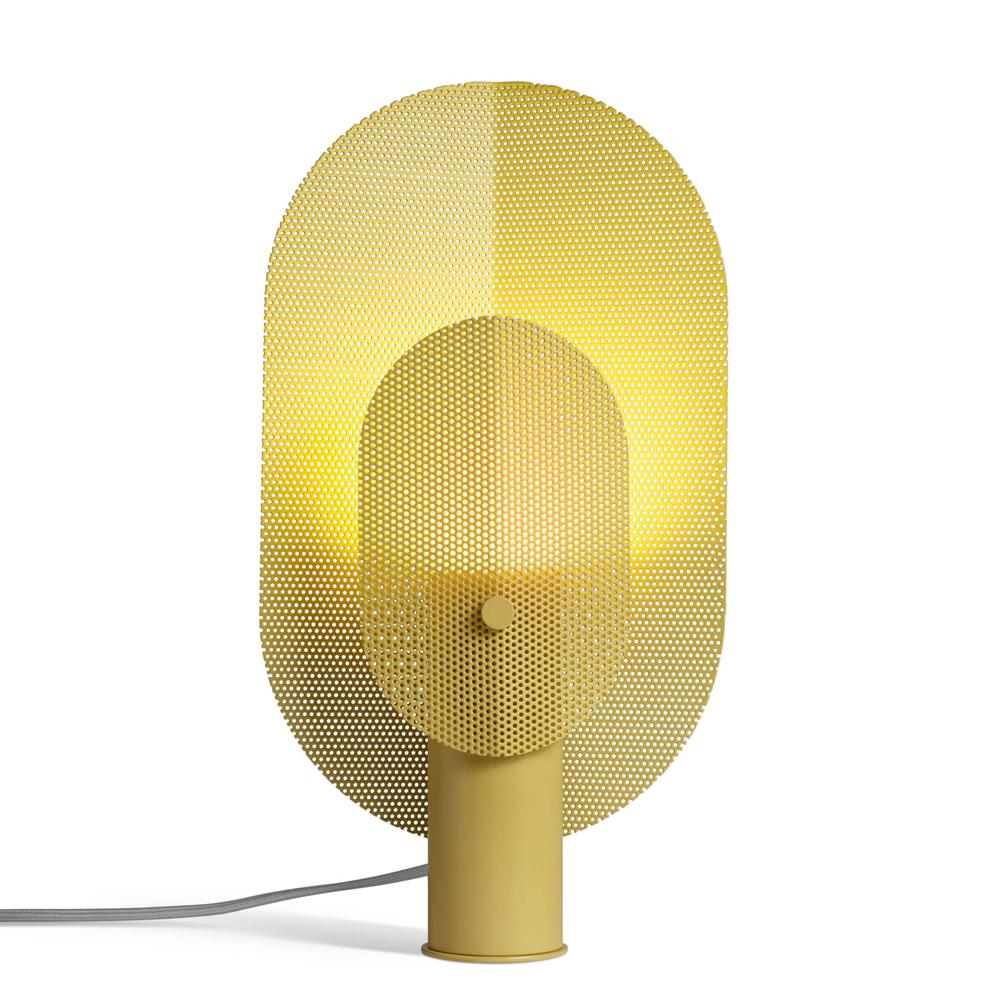 Filter Table Lamp - Modern Metal Accent Light for Bedroom, Living Room & Office