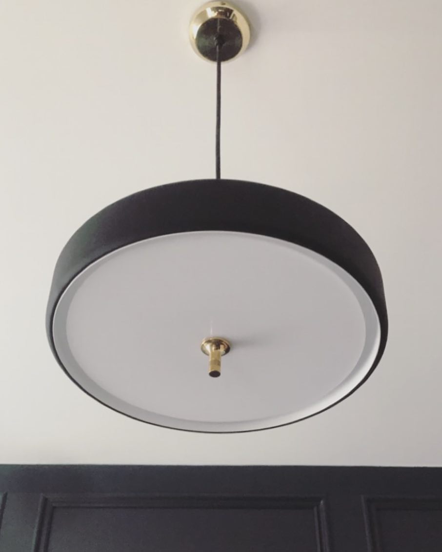 Revolve Pendant Light - Modern Brass & Glass Fixture for Dining Room, Living Room, and Bedroom