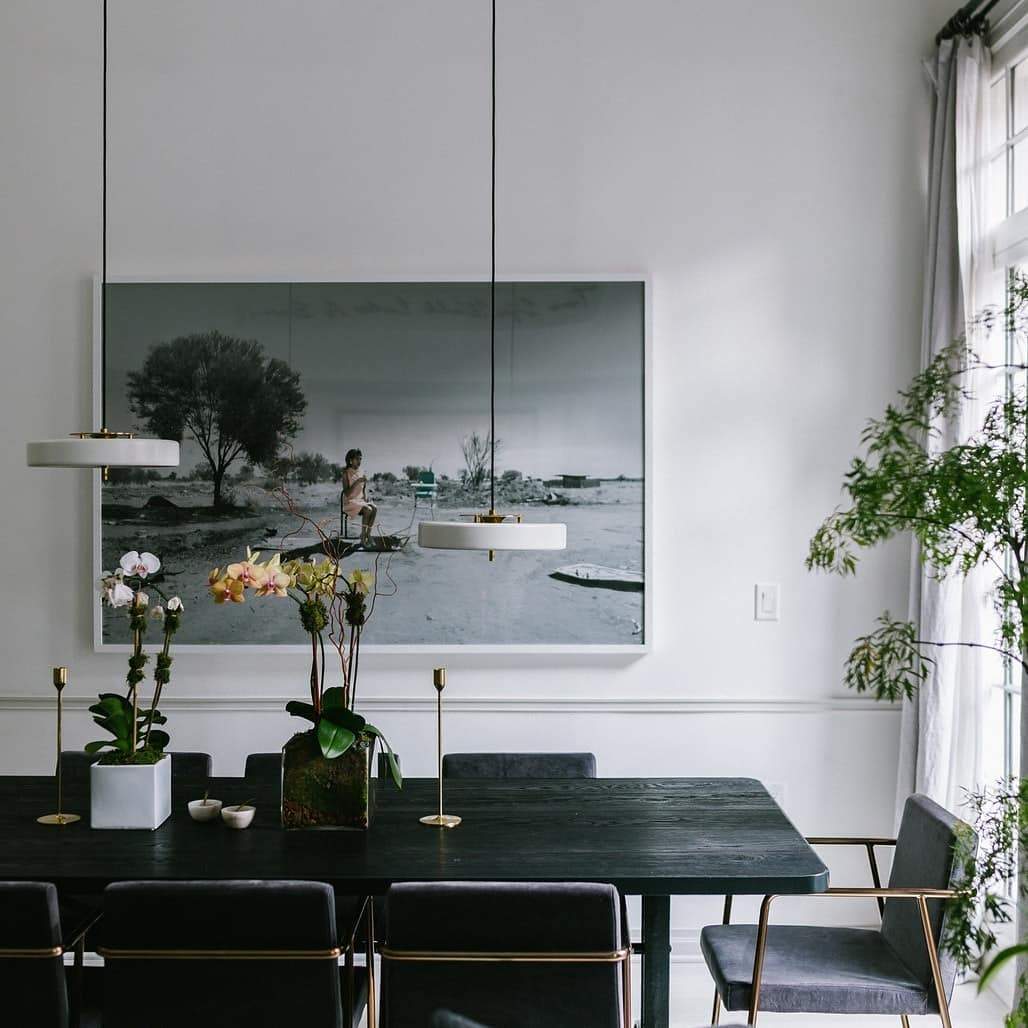 Revolve Pendant Light - Modern Brass & Glass Fixture for Dining Room, Living Room, and Bedroom