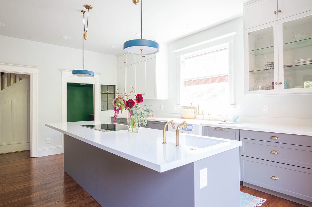 Revolve Pendant Light - Modern Brass & Glass Fixture for Dining Room, Living Room, and Bedroom