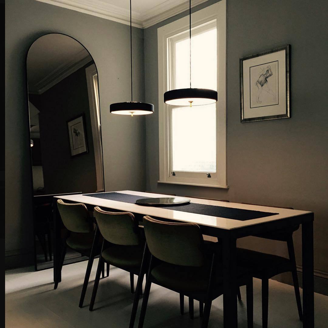 Revolve Pendant Light - Modern Brass & Glass Fixture for Dining Room, Living Room, and Bedroom