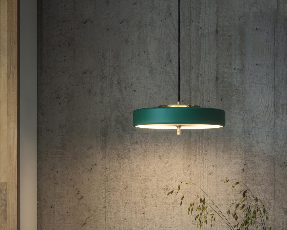 Revolve Pendant Light - Modern Brass & Glass Fixture for Dining Room, Living Room, and Bedroom