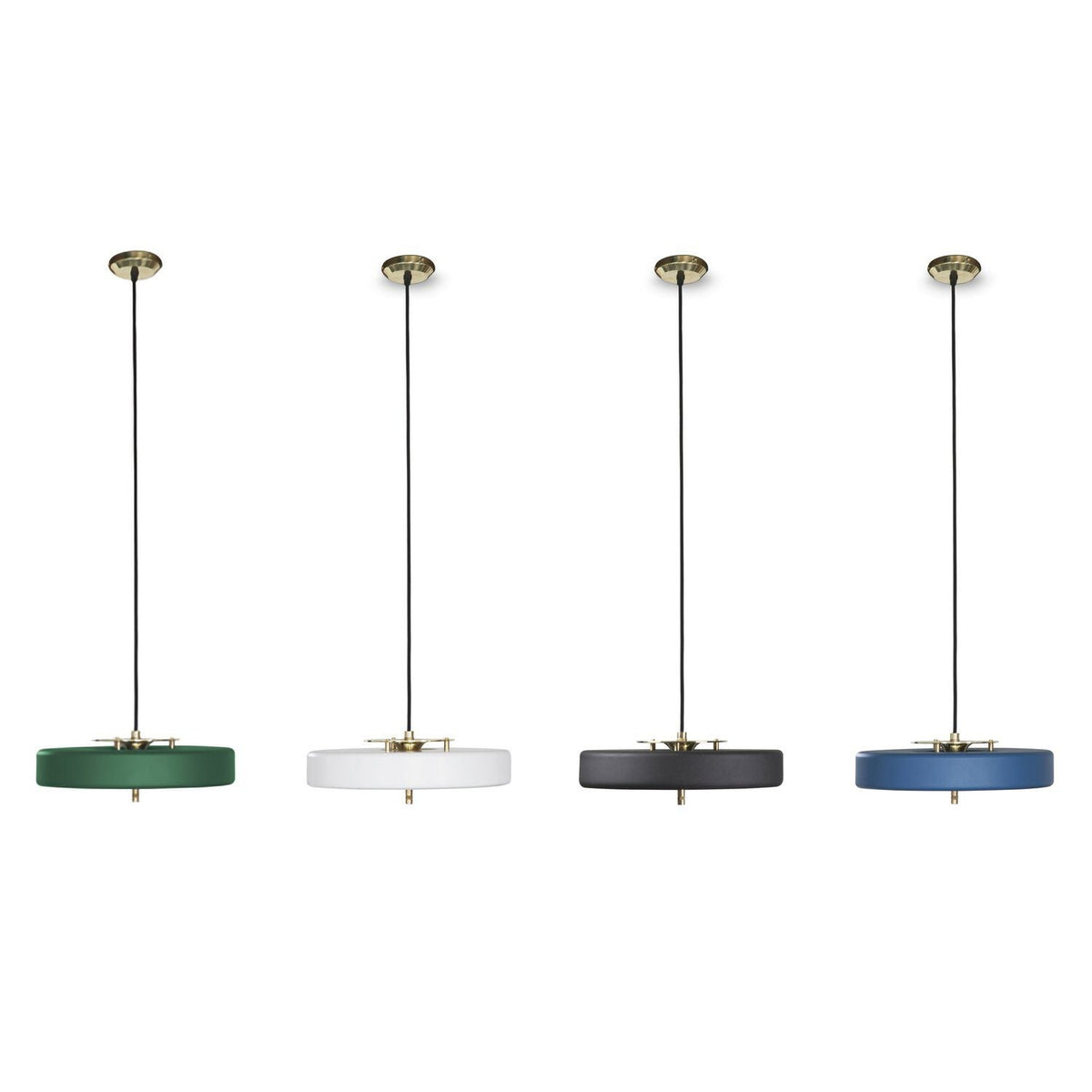 Revolve Pendant Light - Modern Brass & Glass Fixture for Dining Room, Living Room, and Bedroom