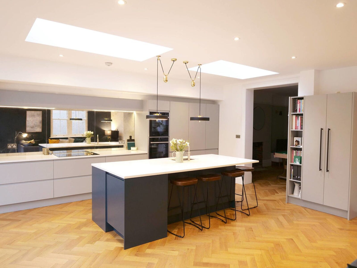Revolve Pendant Light - Modern Brass & Glass Fixture for Dining Room, Living Room, and Bedroom
