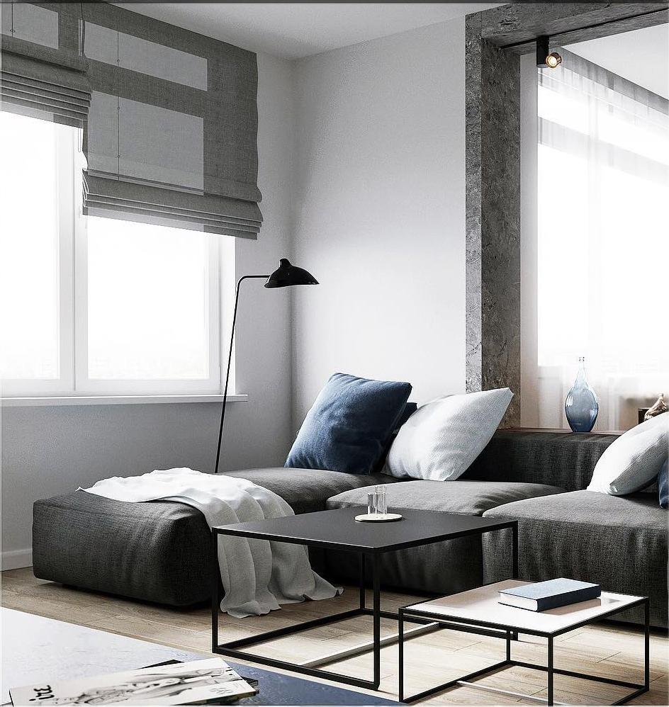 Modern Three-Arm Floor Lamp Adjustable Reading Light for Living Room, Bedroom, Office