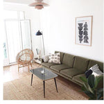 Modern Three-Arm Floor Lamp Adjustable Reading Light for Living Room, Bedroom, Office