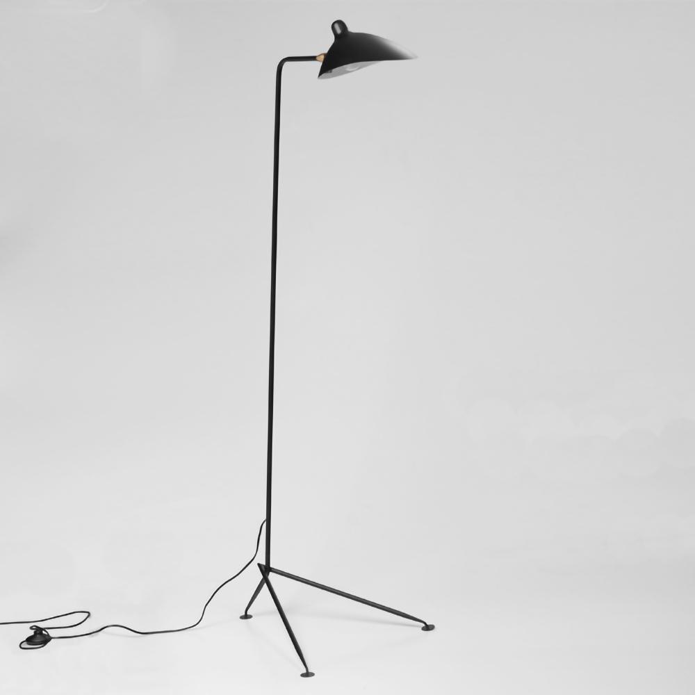 Modern Three-Arm Floor Lamp Adjustable Reading Light for Living Room, Bedroom, Office