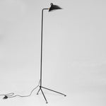 Modern Three-Arm Floor Lamp Adjustable Reading Light for Living Room, Bedroom, Office