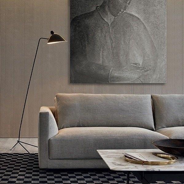 Modern Three-Arm Floor Lamp Adjustable Reading Light for Living Room, Bedroom, Office