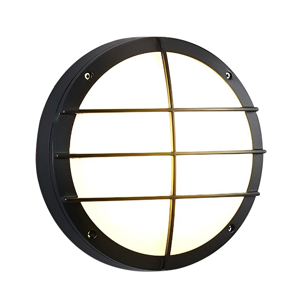 Round Outdoor Waterproof Wall Lamp Led Ceiling Lights Courtyard Balcony Sconce