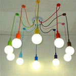 Cluster Spider Pendant Lighting 10 Heads Diy Adjustable Ceiling Lights