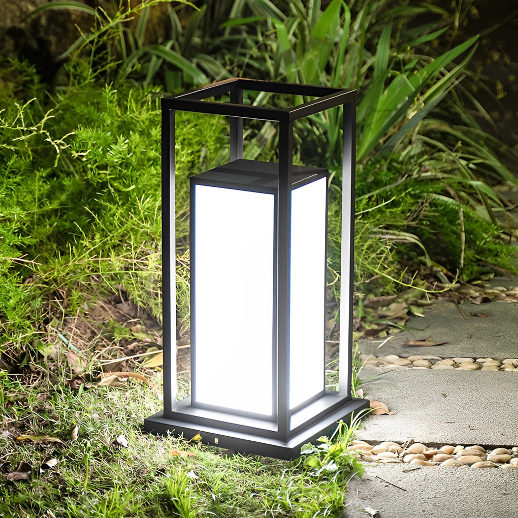 Outdoor Solar Fence Post Lights Ha077814