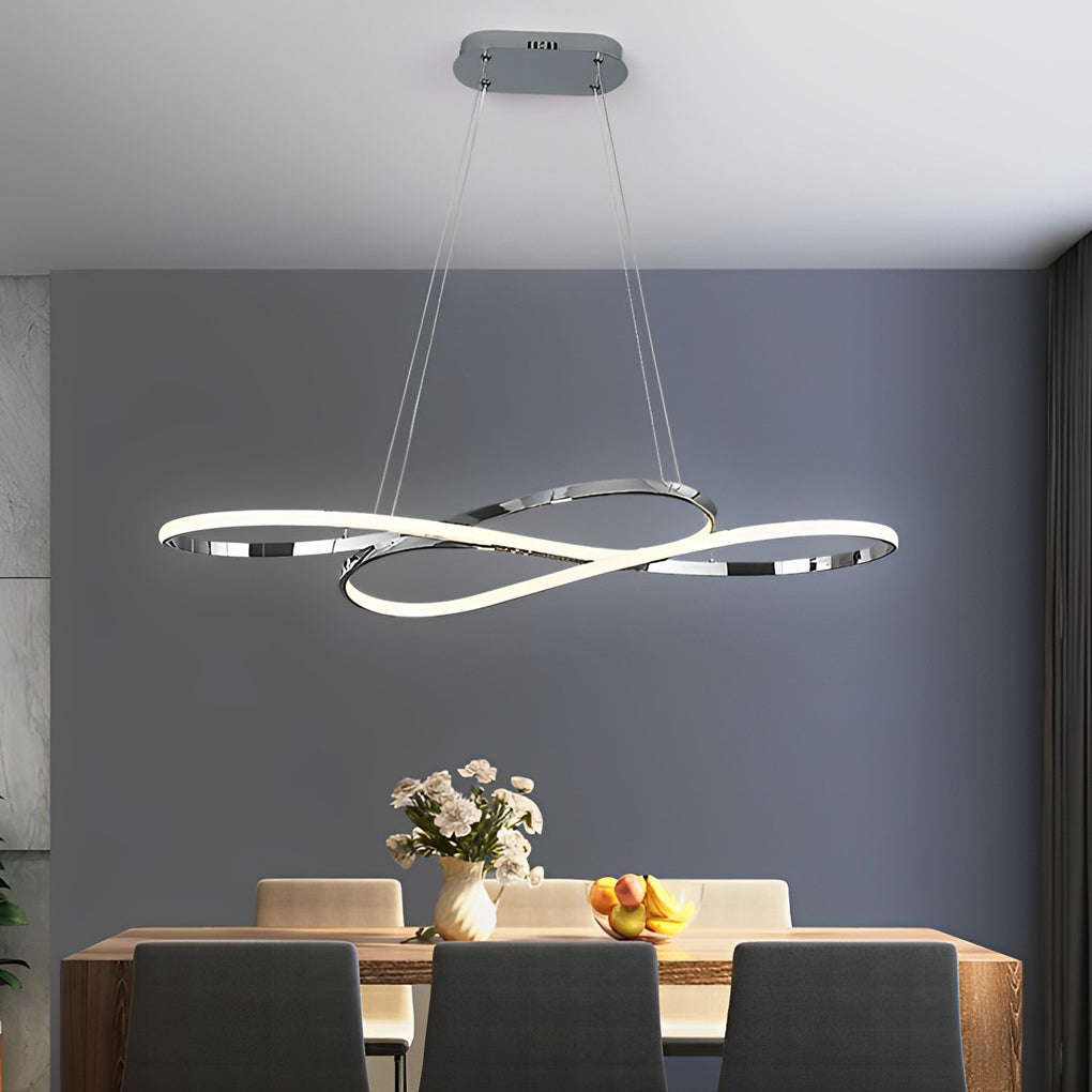 Wavy Double Ceiling Hanging Lamp Li002264