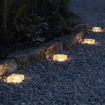 2V Mount Free Ice Cube Lights Colorful Modern Smart Solar Outdoor Step Lighting
