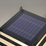Black Lattice Hardiwred Solar Outdoor Post Pier Mount Light