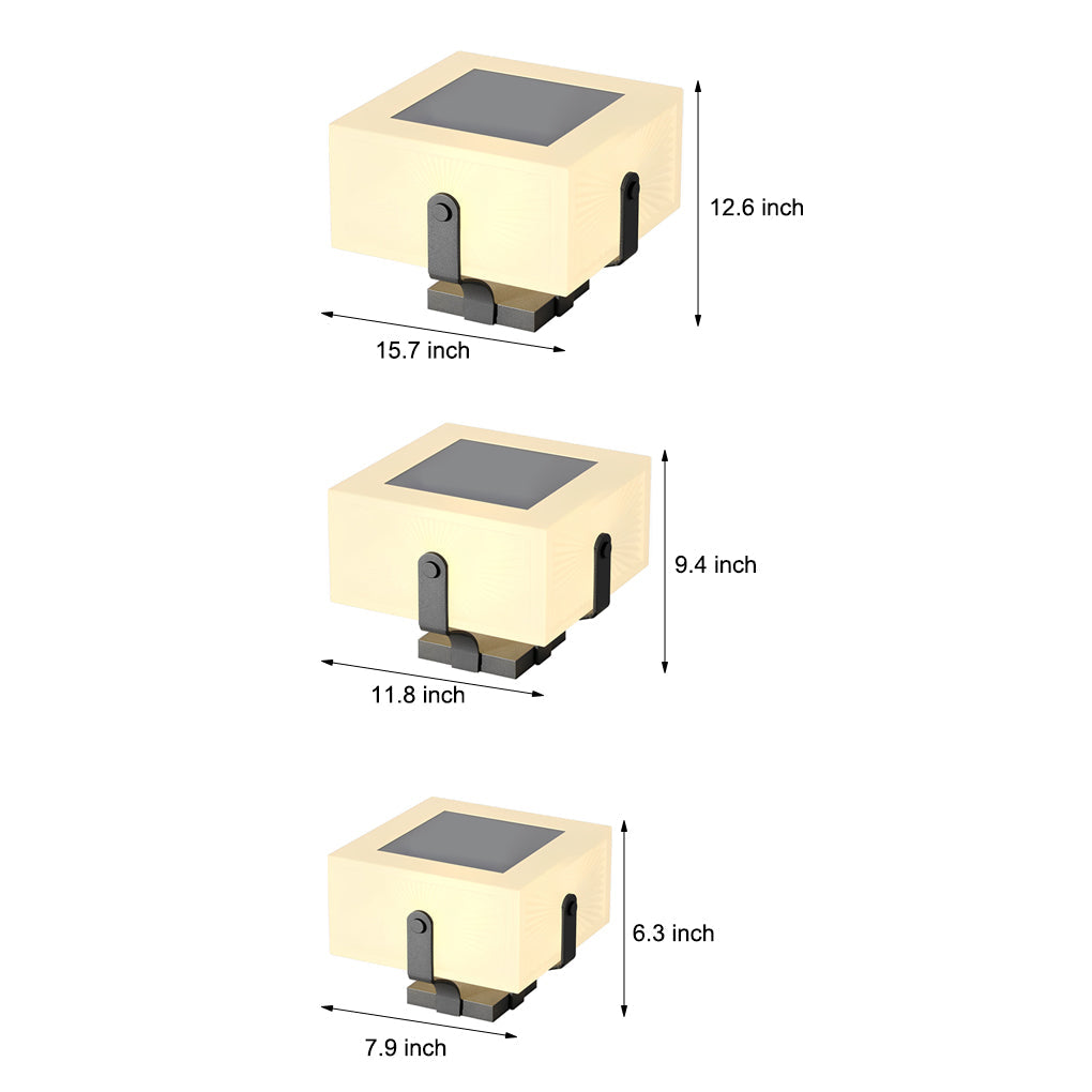 Square Ip65 Waterproof Solar Fence Lights Ha091118
