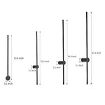 Wireless Remote Control Rgb Long Strip Led Wall Lamp