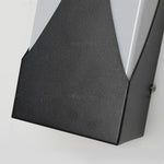 Rectangular Waterproof Led Black Outdoor Wall Sconce