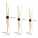 Modern Linear Wall Lamp Minimalist 2 Color Metal Wall Light