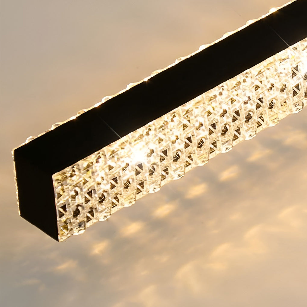 41 Inch Long Linear Acrylic Brilliant Sword Led Wall Sconce