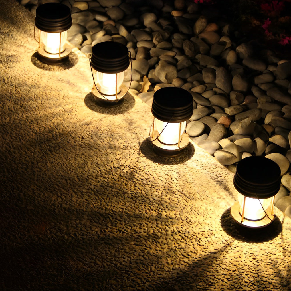 Retro Solar Powered Outdoor Light Ha080366