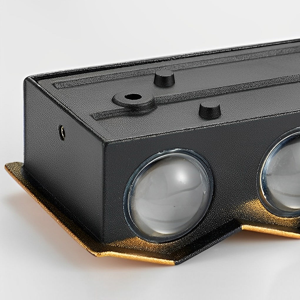 Black Gold Aluminum Led Outdoor Up Down Wall Light