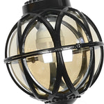 European Style Retro Pendant Aluminum Glass Hanging Ball Outdoor Ceiling Light