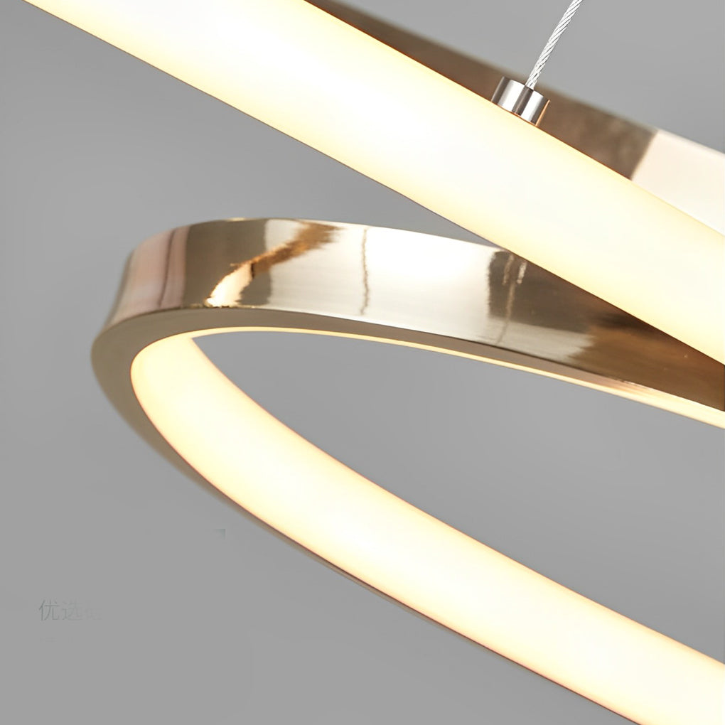 Wavy Double Ceiling Hanging Lamp Li002264
