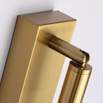 19 68 Acrylic Tube 1 Light Led Wall Lights Indoor Black Gold Chrome Base