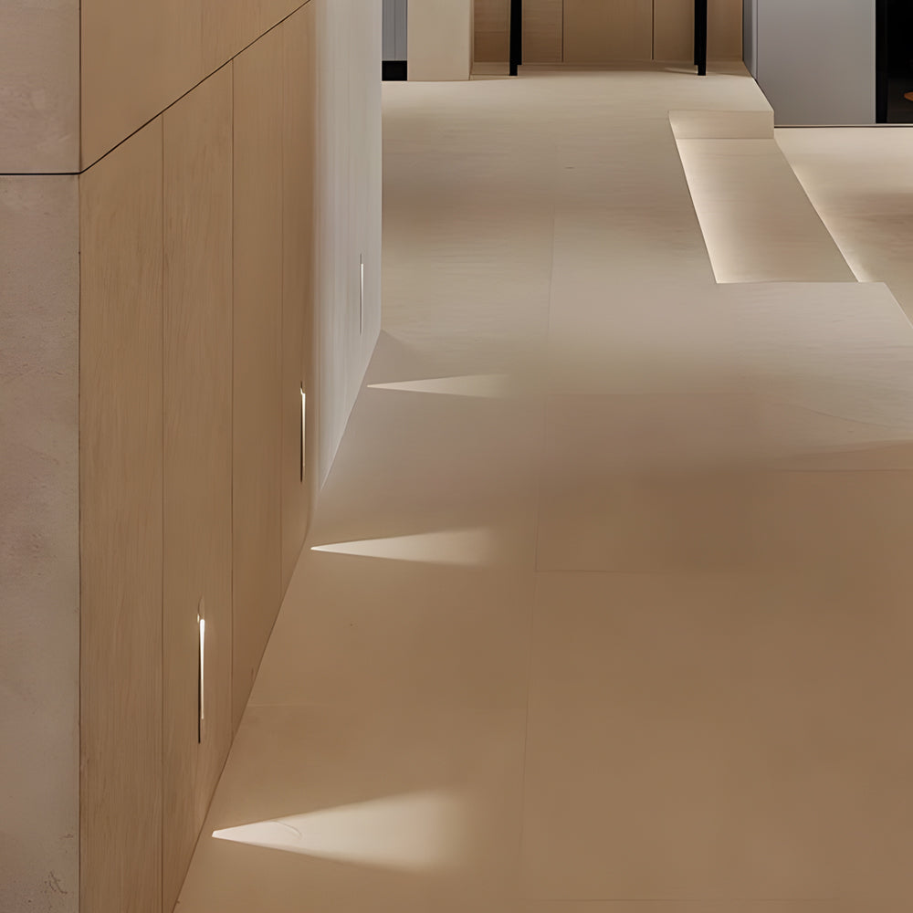 Vertical Motion Sensor Led Stair Light Wall Recessed Contemporary Lighting For Indoor And Outdoor Steps