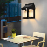 Tungsten Bulb Solar Wall Lanterns Dusk To Dawn Motion Senor Lighting