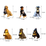 Resin Dog With Lantern Landscape Decor Solar Outdoor Lights