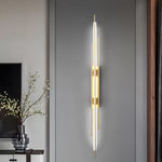 Long Strips Grille Iron Acrylic Simple Modern Led Wall Light Fixture