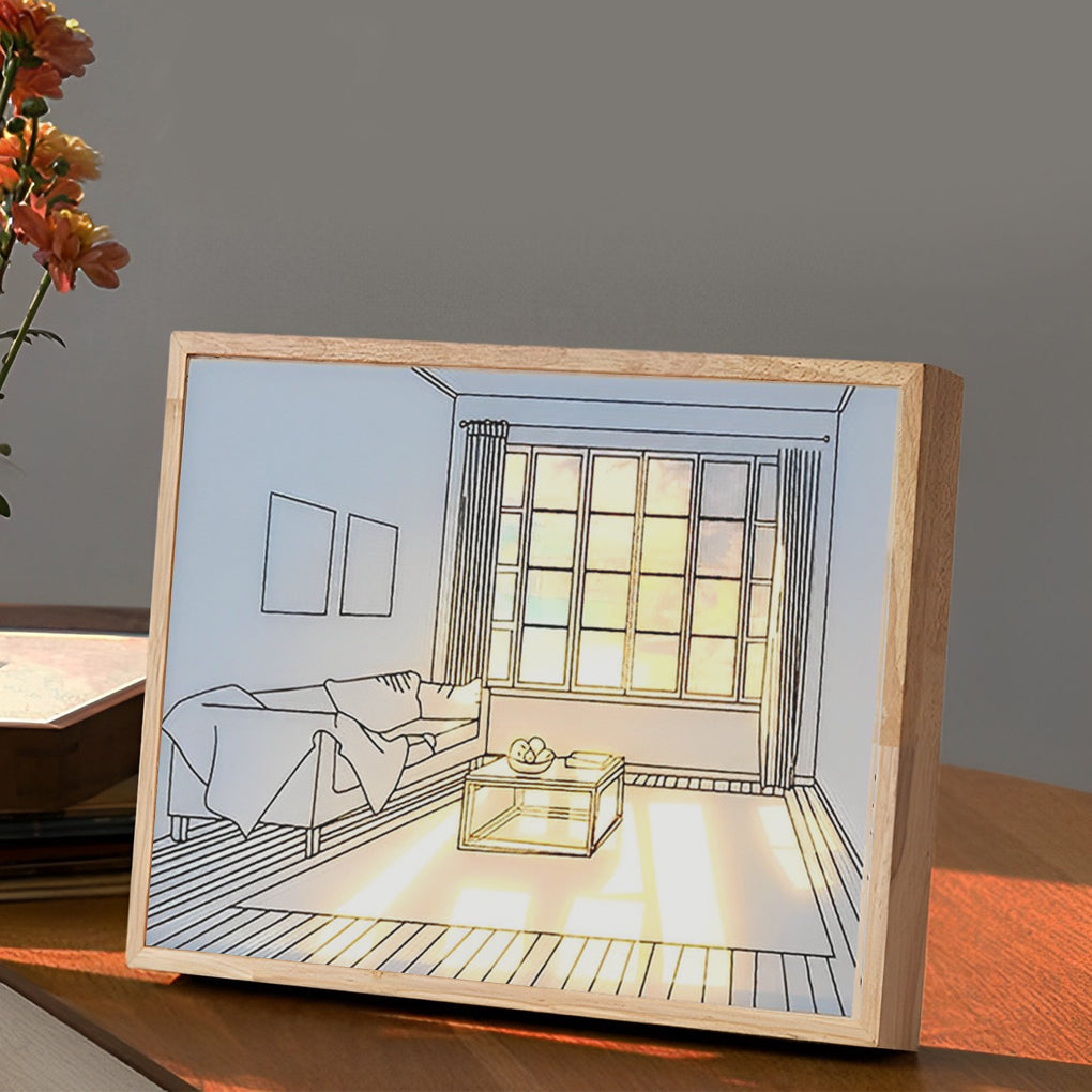 Ins Dimmable Led Painting Night Light Ha090908