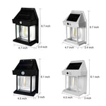 Tungsten Bulb Solar Wall Lanterns Dusk To Dawn Motion Senor Lighting