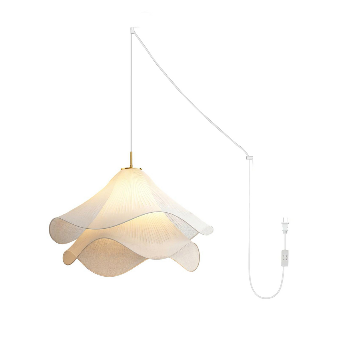Ethereal Bloom Plug In Pendant Light