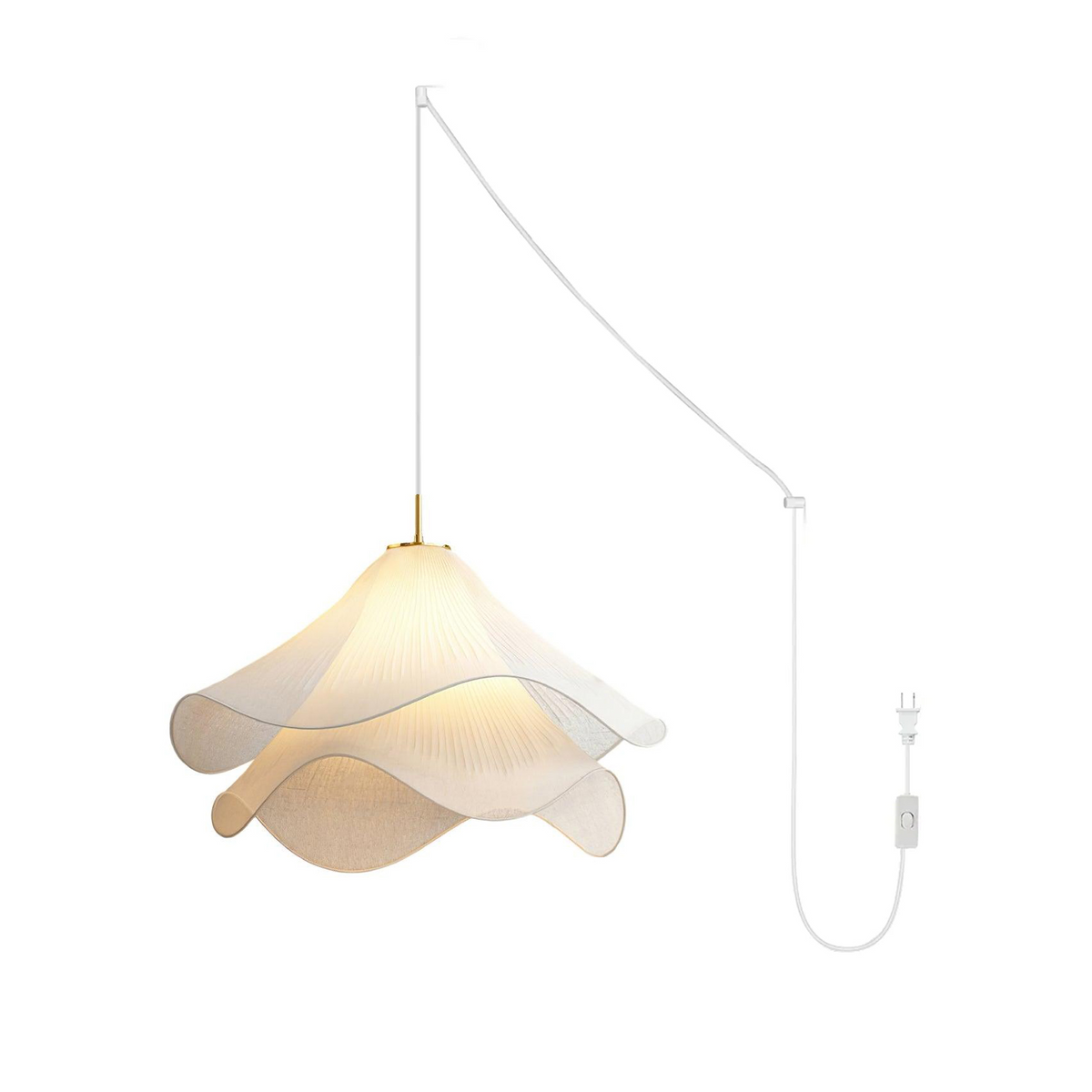 Ethereal Bloom Plug In Pendant Light