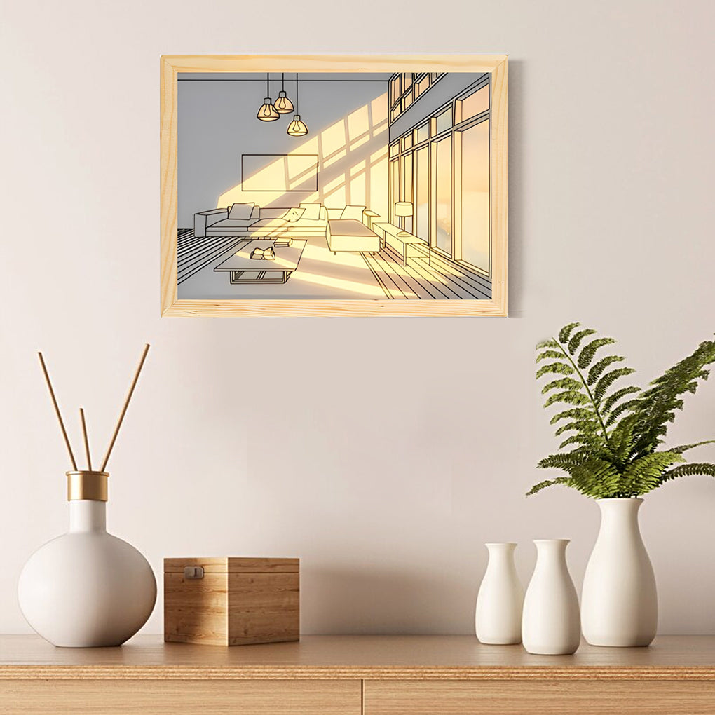 Ins Dimmable Led Painting Night Light Ha090908