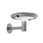 Round Solar Powered Led Outdoor Wall Light With Motion Sensor