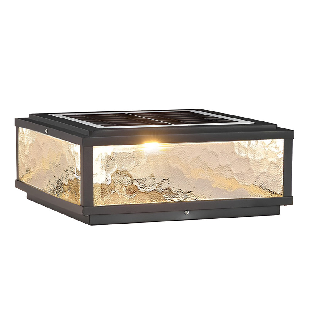 Modern Outdoor Solar Fence Post Light Ha080597